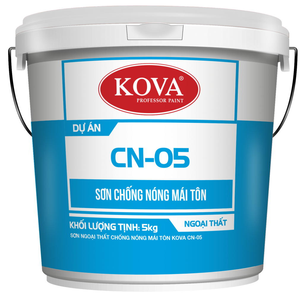 Sơn ngoại thất chống nóng mái tôn KOVA CN-05 (20kg, 4kg)