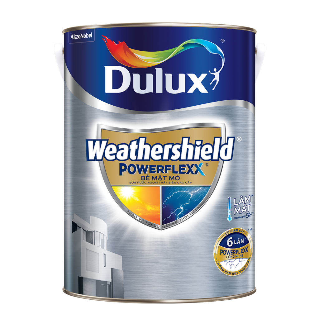 Dulux Weathershield Powerflexx Bề Mặt Mờ (5l, 1l)