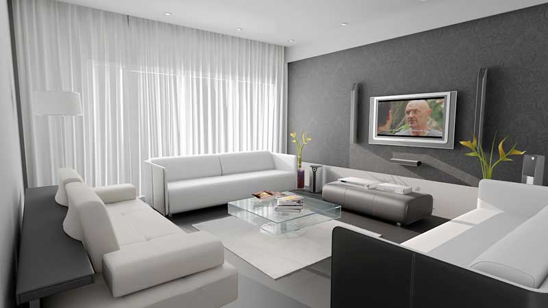 Phòng khách sử dụng sofa trắng nên chọn sơn tường màu gì?