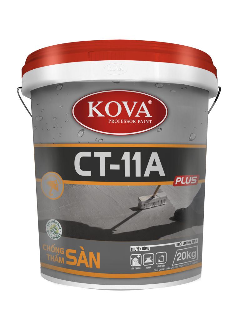 Chất chống thấm cao cấp KOVA CT-11A Plus Sàn (20kg, 4kg, 1kg)