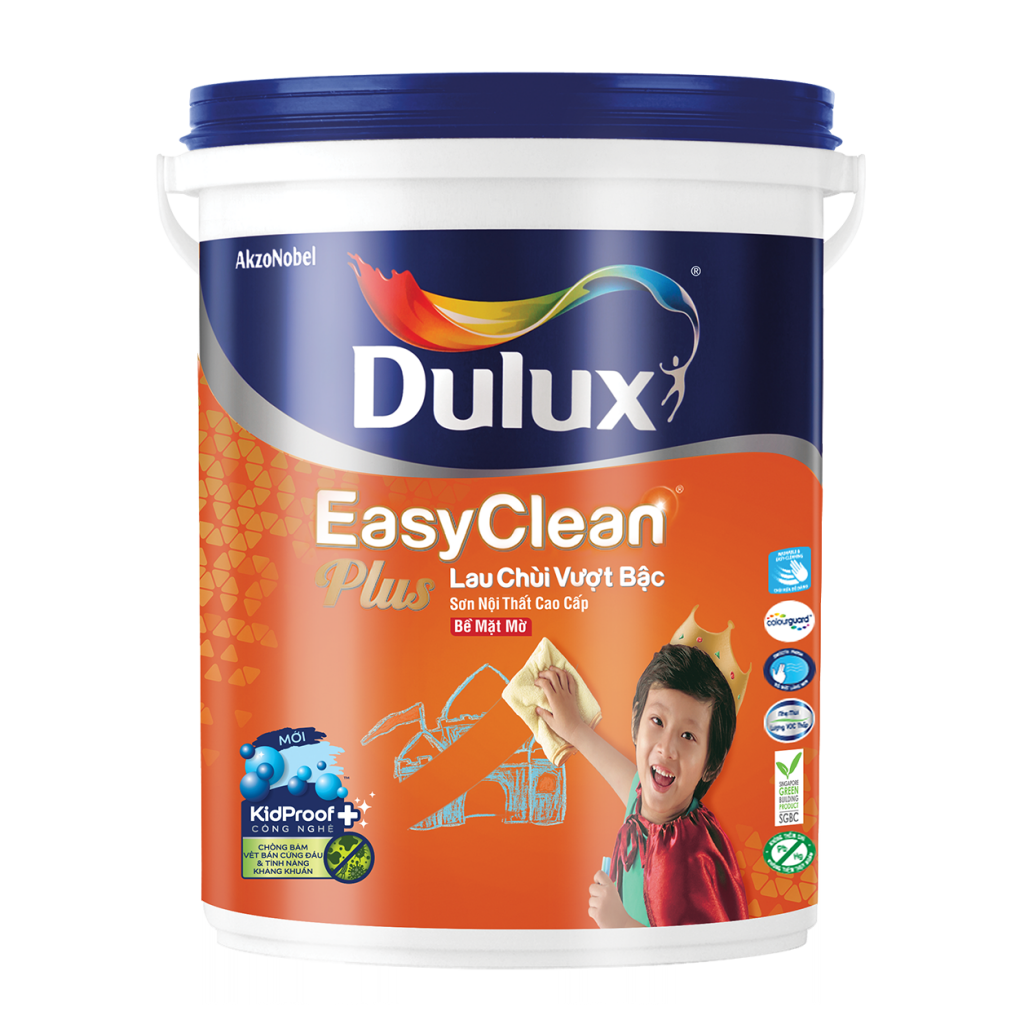 Dulux EasyClean Plus Lau Chùi Vượt Bậc Bề Mặt Mờ (5l)