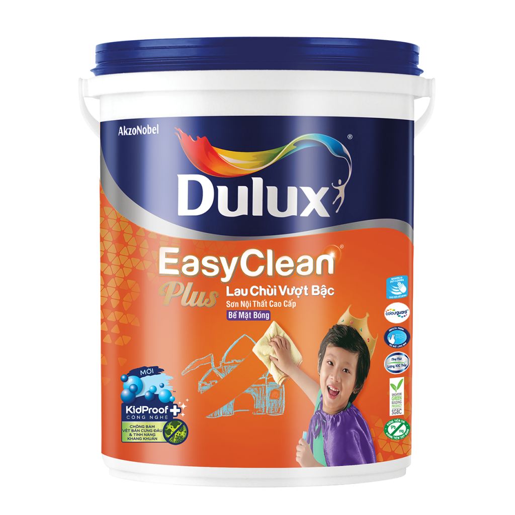 Dulux EasyClean Plus Lau Chùi Vượt Bậc Bề Mặt Bóng (5l)